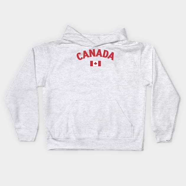 Canada Flag Kids Hoodie by Issho Ni